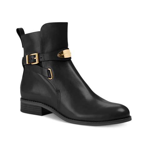 michael kors arley leather ankle boot black|michael michael kors arley ankle boot black.